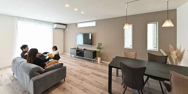 所沢市の高断熱・高耐震仕様SAN+ゼロエネ注文住宅キッチンの写真