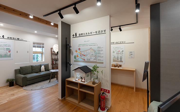 WELL+ STUDIOの自然エネルギー活用を紹介する体感展示