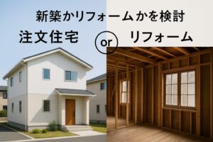注文住宅とリフォーム、どちらがあなたの暮らしに合っている？