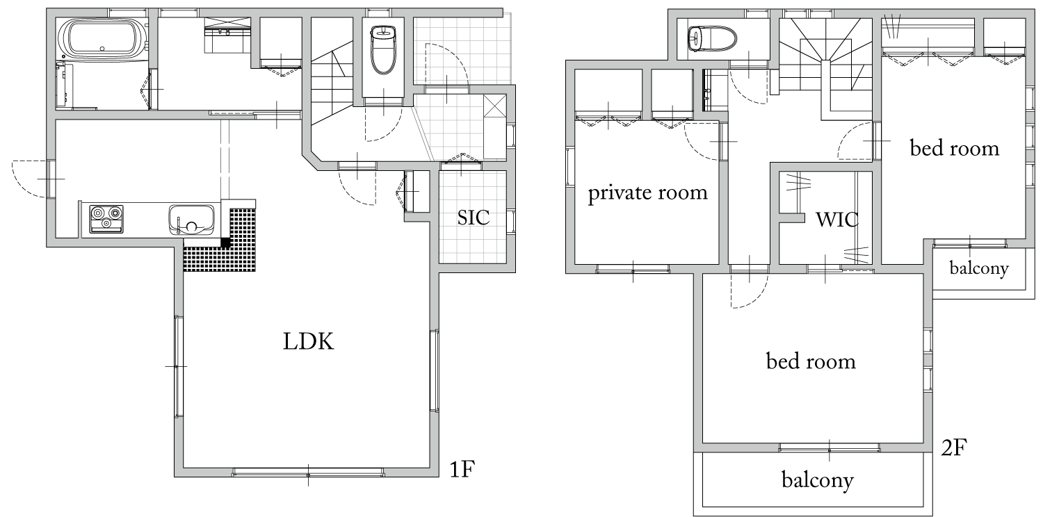 T様邸 3LDK ZEH住宅の間取り図
