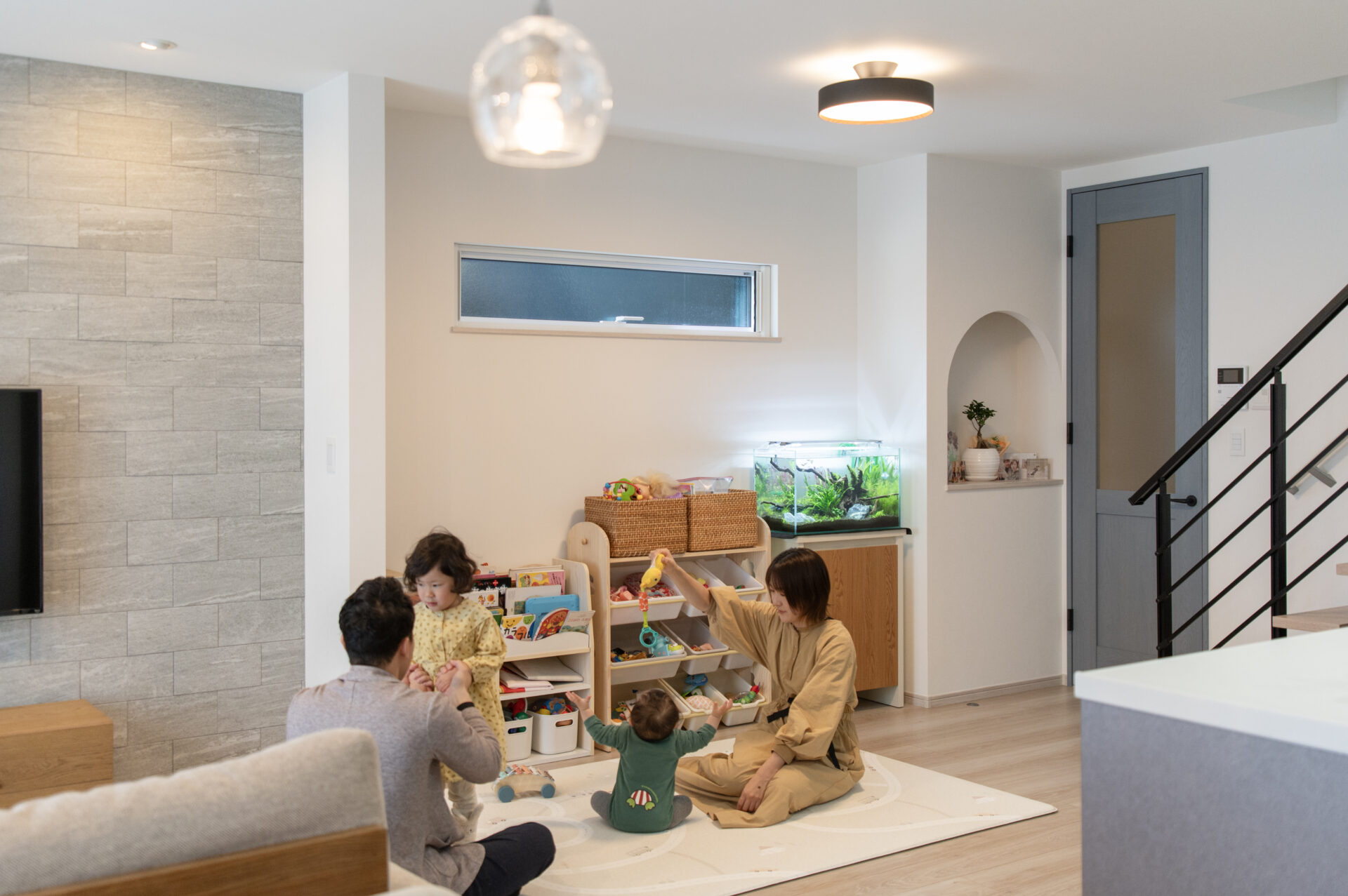 狭山市K様邸のLDKと回遊動線|テクノストラクチャー注文住宅オーナーズインタビュー