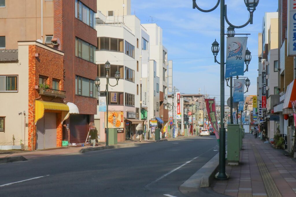 新所沢駅周辺の商店街