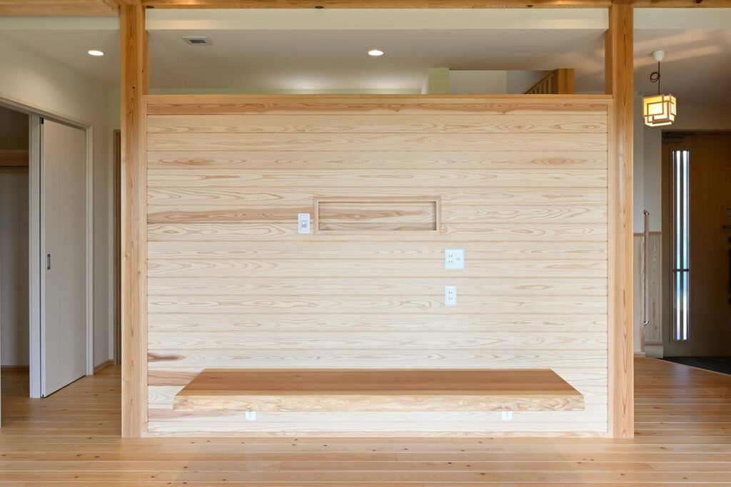 猫の誤噛み対策になる配線計画｜コードを隠せるテレビボード周り