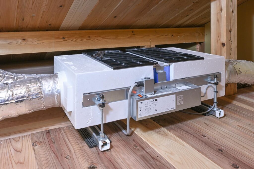 第一種熱交換換気の設備イメージ