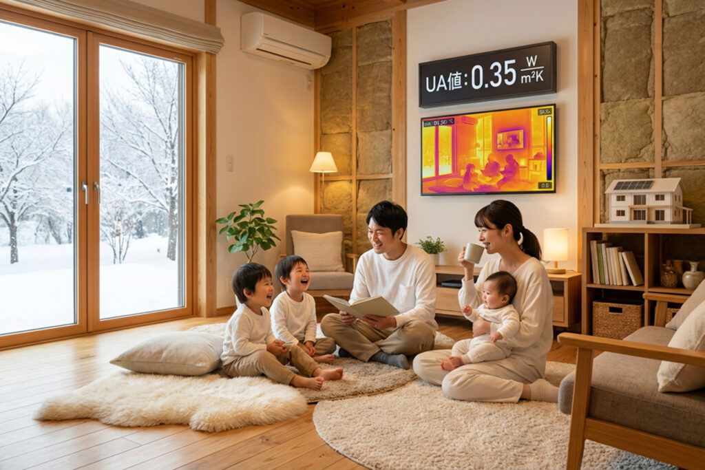 断熱性能とUA値をイメージした室内の快適な暮らし