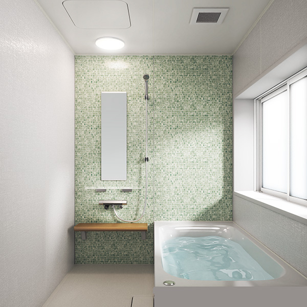 クリナップ「ラクヴィア」1616のシステムバス施工イメージ｜浴室（お風呂）リフォーム