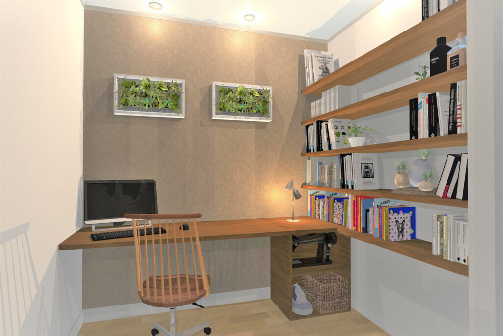 2145338_m | アップルホーム ダイニング近くに設けた学校プリント収納スペース