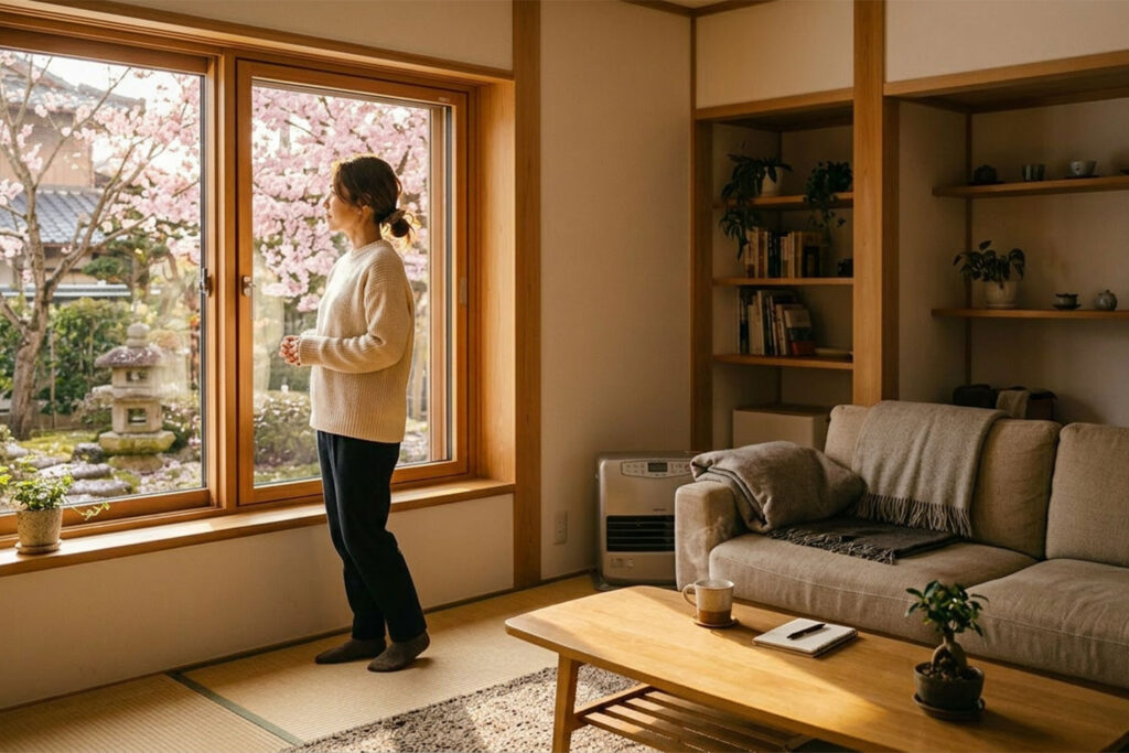 断熱性向上を目的に内窓リフォームを検討する住まいのイメージ | アップルホーム 断熱性向上を目的に内窓リフォームを検討する住まいのイメージ