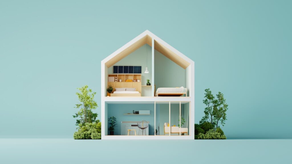 斜線制限を踏まえて断面計画を比較する注文住宅の検討図