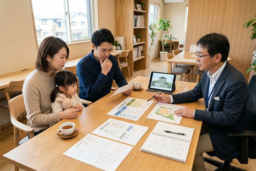 建築条件付き土地が向いている人と向かない人を考えるイメージ