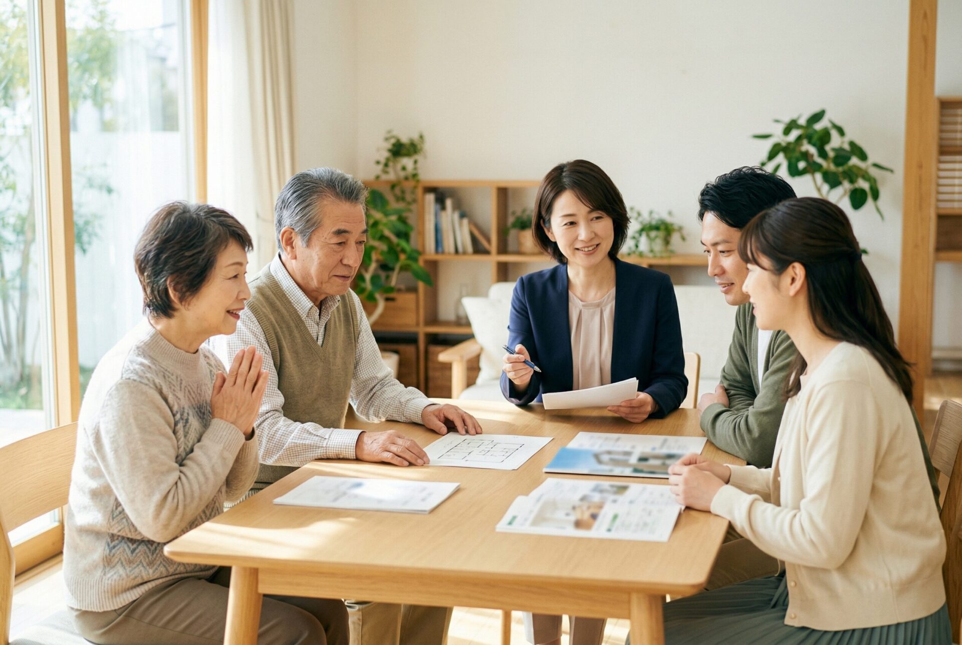 空き家や相続不動産の売却相談をしているイメージ