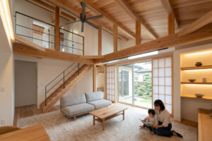全館空調と個別エアコンを比較する埼玉の注文住宅リビングのイメージ