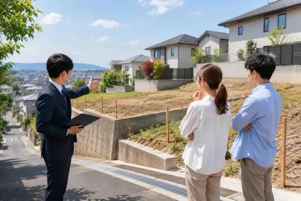 iruma-land-check-disaster-risk | アップルホーム 入間の注文住宅で敷地と道路と高低差を確認する現地調査