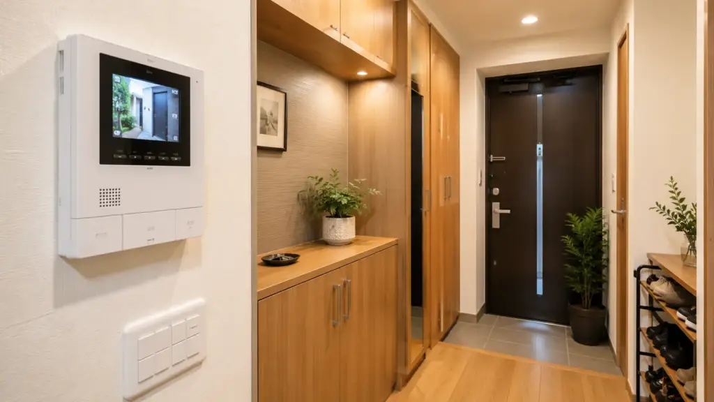 child-home-alone-entrance-security | アップルホーム 子どもの留守番中の防犯を考えたモニター付きインターホンと玄関