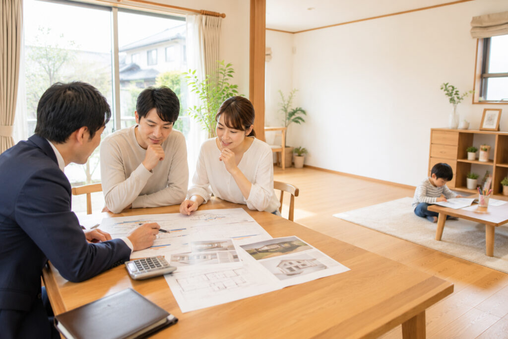 used-house-renovation-planning-flow | アップルホーム 中古住宅の購入から断熱リノベーション完成までの流れを相談する家族