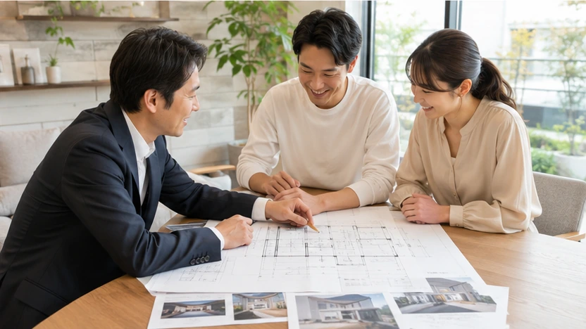 garage-house-planning-consultation | アップルホーム ガレージハウスの間取りや敷地条件を相談する注文住宅の打ち合わせ