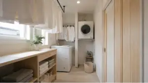 オール電化住宅で乾太くんの採用を検討するランドリールーム