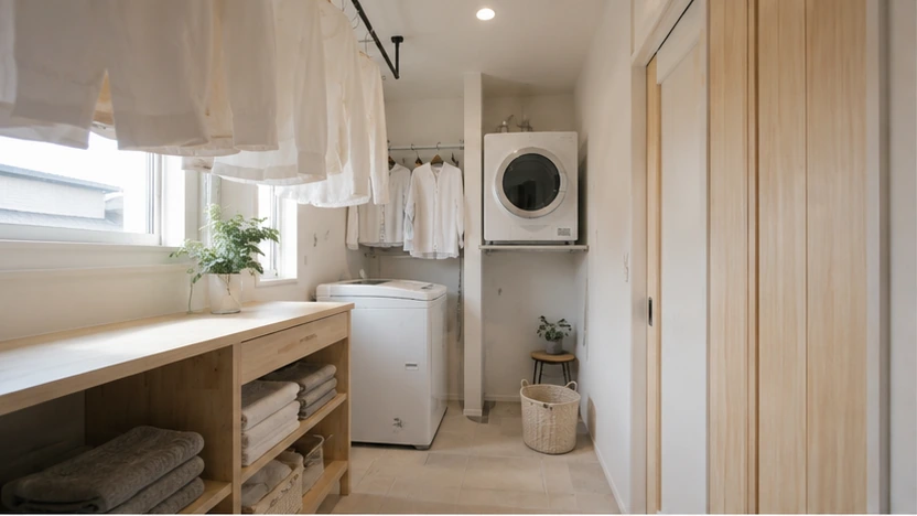 kanta-kun-all-electric-home-planning | アップルホーム オール電化住宅で乾太くんの採用を検討するランドリールーム
