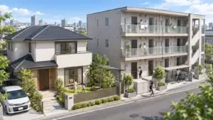 戸建賃貸とアパートを比較しながら土地活用を検討する住宅イメージ