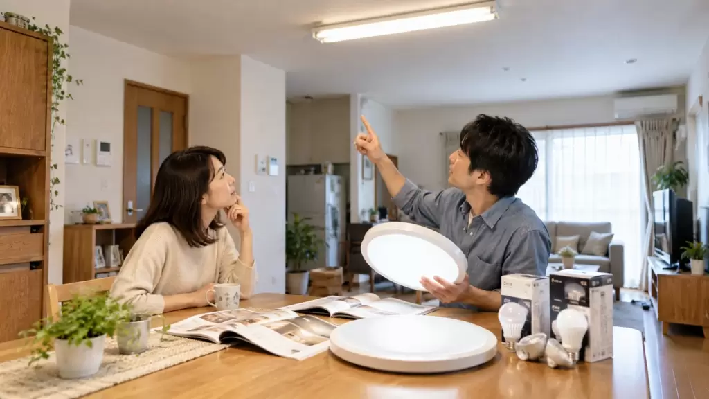 fluorescent-led-renovation-guide | アップルホーム 蛍光灯からLED照明への交換と照明リフォームを検討する戸建住宅