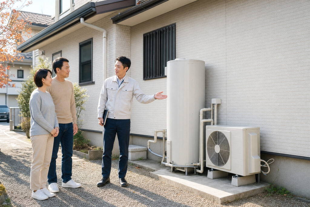 high-efficiency-water-heater-check | アップルホーム 既存給湯器と高効率給湯器への交換条件を確認するリフォーム現地調査