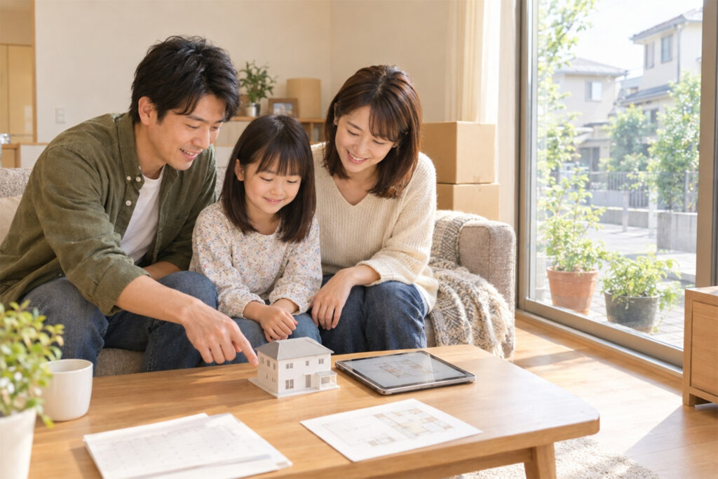 売り先行と買い先行の住み替えスケジュールを考える家族